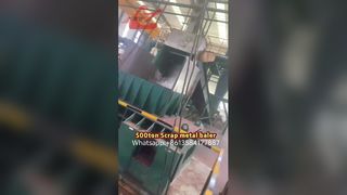 دستگاه پرس عدل بند ضایعات فلزی با نیروی پرس بالا 500 تن برای خاک اره مس